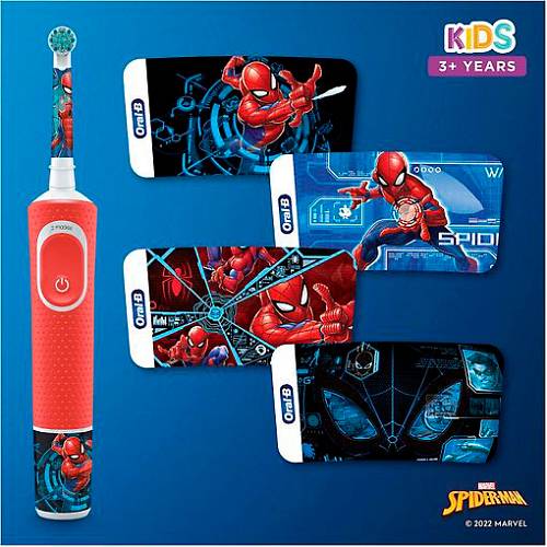 Электрическая зубная щетка Oral-B Kids, Spider-Man